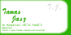 tamas jasz business card